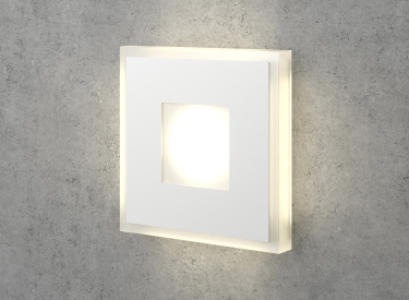 Белый квадратный светильник с подсветкой It-711